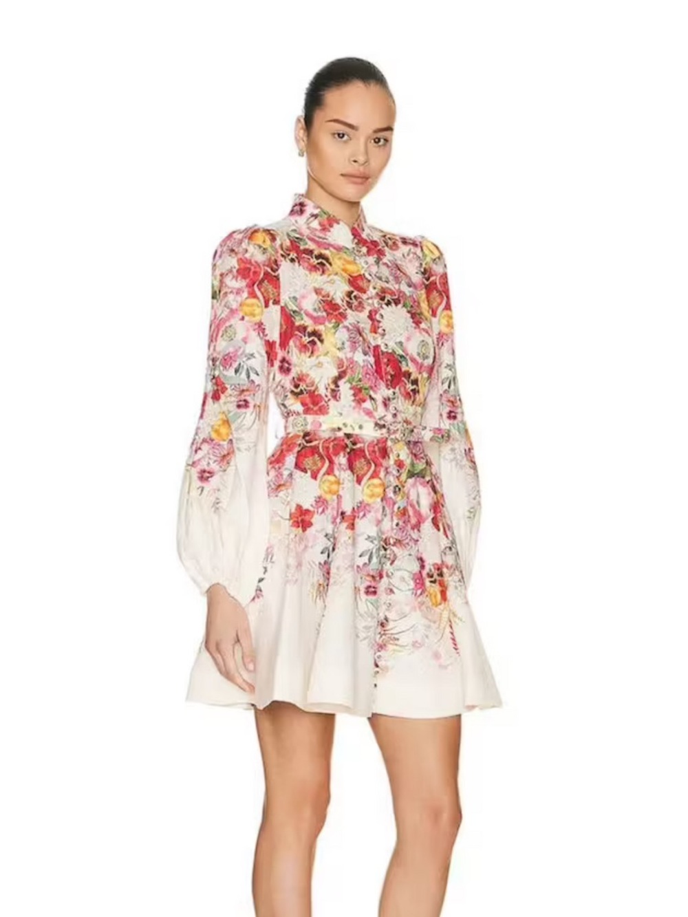 Zimmerman Wonderland Buttoned Mini Dress